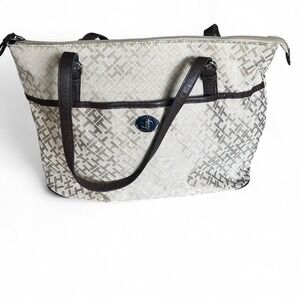 Gold and black Tommy Hilfiger tote bag EUC